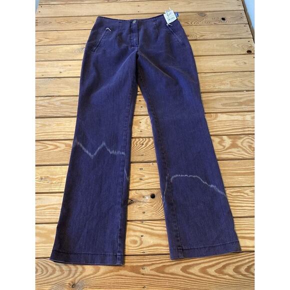 NWT Vintage Vanilia Becky Soft Jeans Size 38 Women’s Purple - Picture 1 of 13